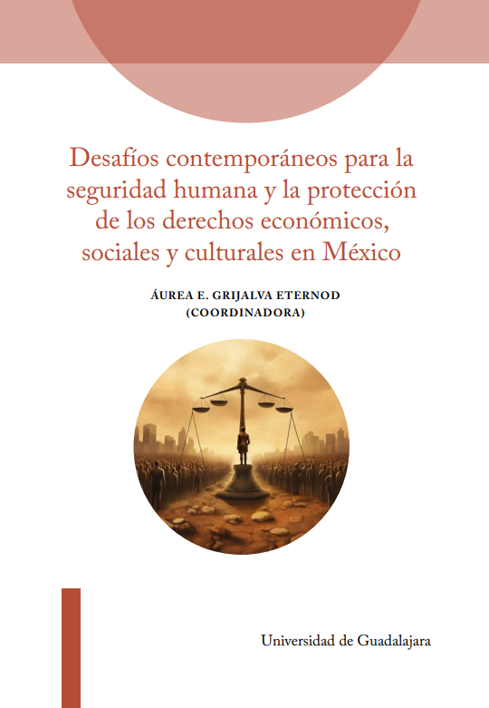 Portada capitulo La opinión ciudadana sobre la labor judicial en Jalisco. Un desafio inminente para la justicia. En Desafíos contemporáneos para la seguridad humana y la protección de los derechos económicos, sociales y culturales en México
