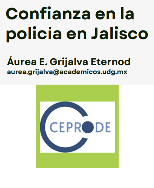 Portada newsletter Confianza en la policía en Jalisco